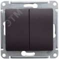 Переключатель GLOSSA GSL000865 2кл. в рамку шоколад