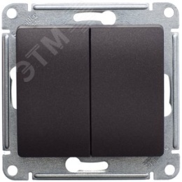 Переключатель GLOSSA GSL000865 2кл. в рамку шоколад