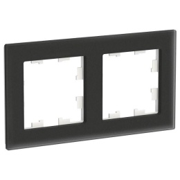 Рамка AtlasDesign ATN331002 2-ая матовое стекло, черный