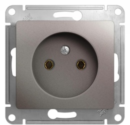 Розетка GLOSSA GSL001241 1-ая б/з платина