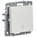 Выключатель IEK BRITE 1кл с подсв. белый