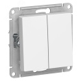 Выключатель AtlasDesign ATN000151 2кл, белый, механизм