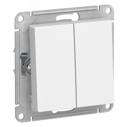 Выключатель AtlasDesign ATN000151 2кл, белый, механизм