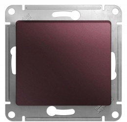 Выключатель GLOSSA GSL001111 1кл, механизм, баклажановый