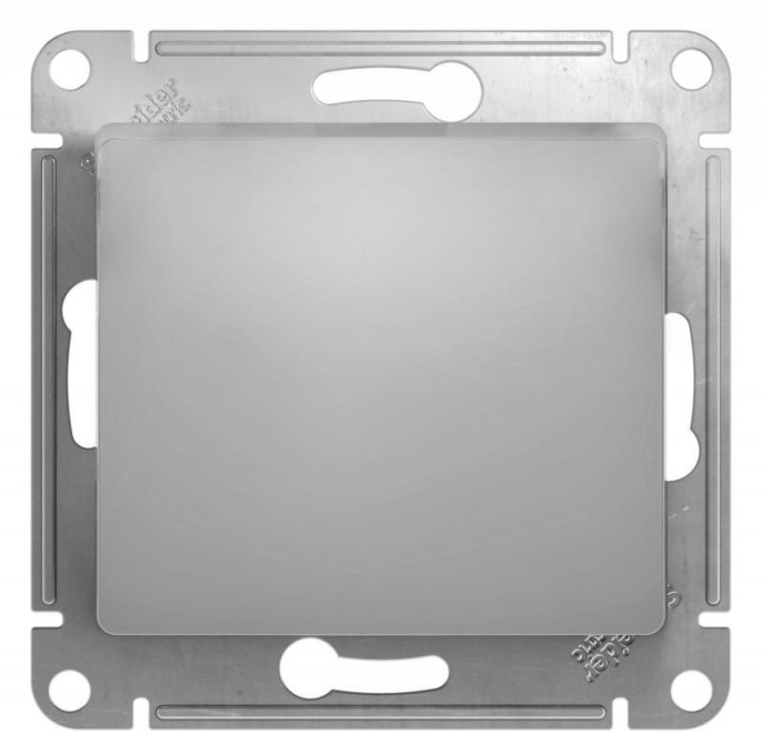 Выключатель GLOSSA GSL000311 1кл, механизм, алюминий