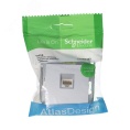 Розетка AtlasDesign ATN000383 RJ45, алюминий, механизм