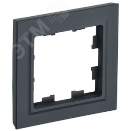 Рамка IEK BRITE 1пост графит