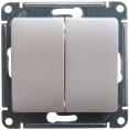 Выключатель GLOSSA GSL000651 2кл, механизм, перламутр