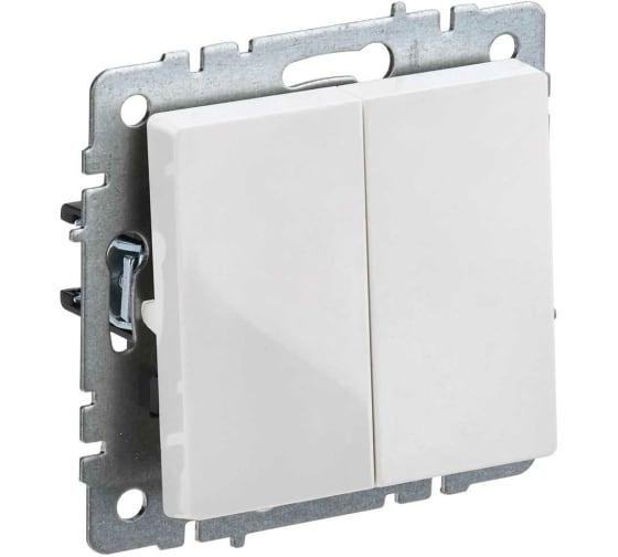 Выключатель IEK BRITE 2кл белый