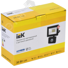 Прожектор IEK СДО-06 30Вт 220-240В 6500k 1600Лм IP54 c датчиком