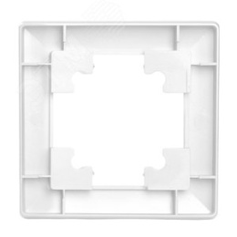 Рамка STEKKER PFR00-7001-01 1-я белая пластик, серия КАТРИН