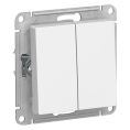 Выключатель AtlasDesign ATN000151 2кл, белый, механизм