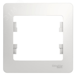 Рамка GLOSSA GSL000101 1пост белый