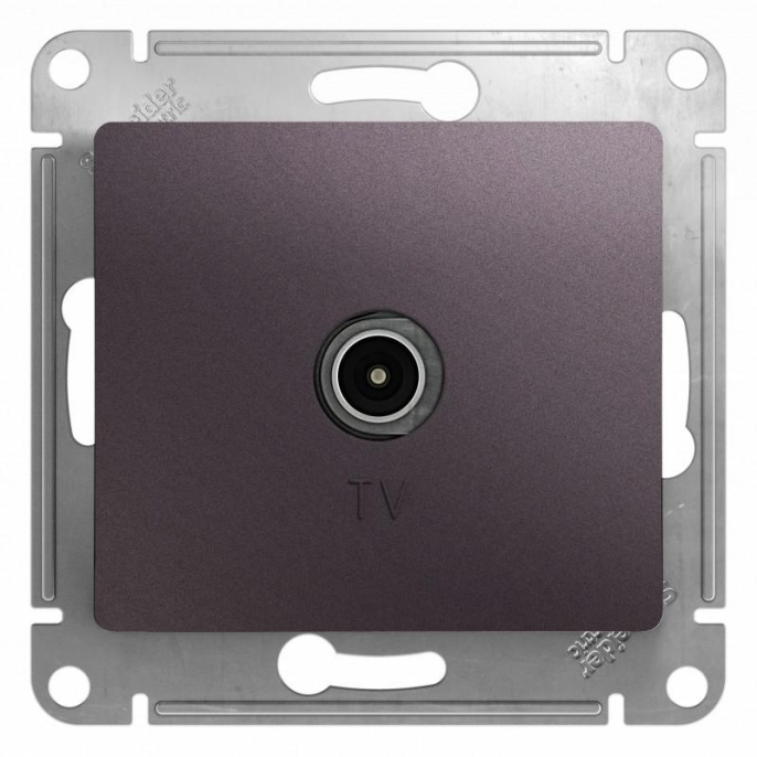 Розетка GLOSSA GSL001491 TV сиреневый туман