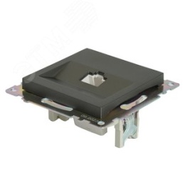 Розетка RJ-45 STEKKER GLS00-7107-06 графит, (механизм) серия КАТРИН