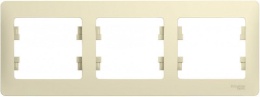 Рамка GLOSSA GSL000203 3пост бежевая