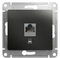 Розетка GLOSSA GSL000781K RG45 компьютерная в рамку антрацит