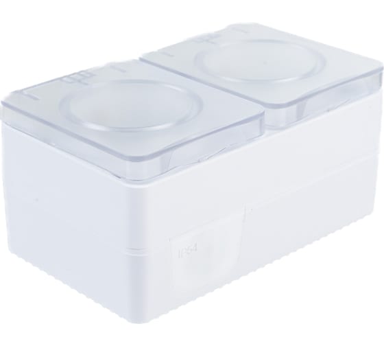 Розетка AtlasDesign PROFI54 ATN540126 2-ая с/з белый