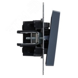 Переключатель IEK BRITE 1кл перекрестный маренго