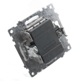 Выключатель STEKKER GLS10-7103-03, 1кл серебро, (механизм) серия КАТРИН