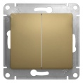 Выключатель GLOSSA GSL000451 2кл, механизм, титан