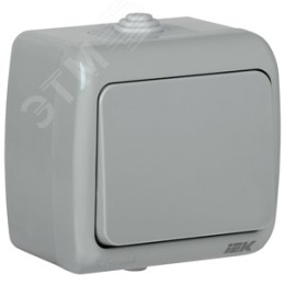 Выключатель IEK Aquatic 10А IP54 ВС-20-1-0-А сер.