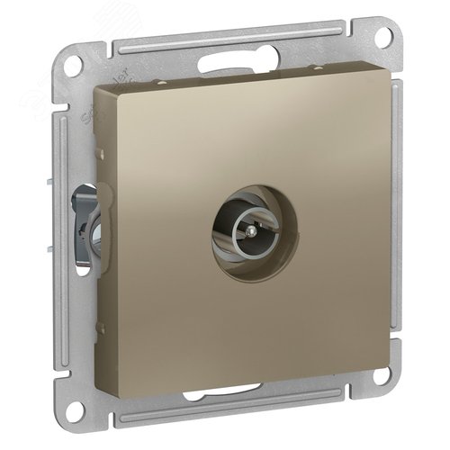 Розетка AtlasDesign ATN000593 TV, шампань, механизм