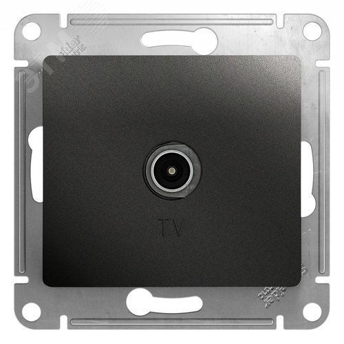 Розетка GLOSSA GSL000791 TV антрацит