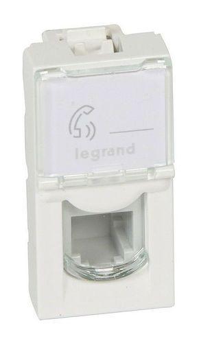 Розетка Legrand Mosaic 78730 RJ11 1модуль белая