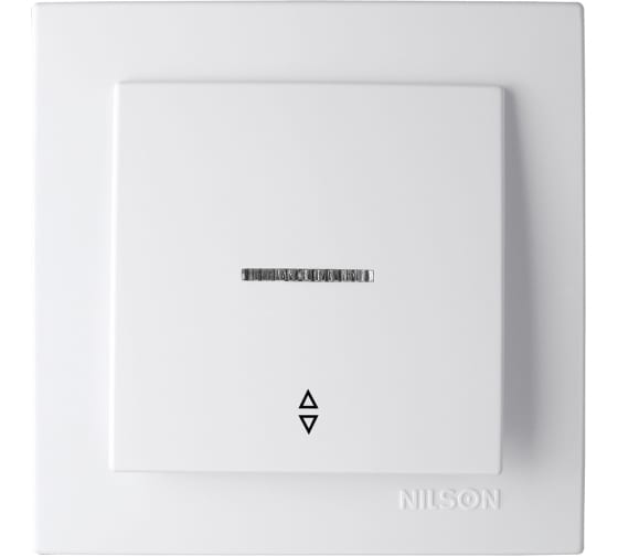 Выключатель NILSON 24111008 1кл проходной с подс.белый