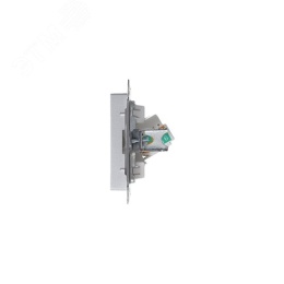 Розетка AtlasDesign ATN000383 RJ45, алюминий, механизм
