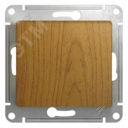 Переключатель GLOSSA GSL000561 1кл, механизм, дуб
