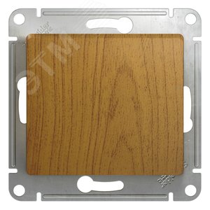 Переключатель GLOSSA GSL000561 1кл, механизм, дуб