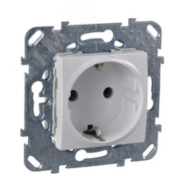 Розетка UNICA MGU5.036.18 1ная с/з белая 