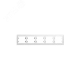 Рамка GLOSSA GSL000105 5поста белый
