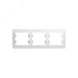 Рамка GLOSSA GSL000103 3поста белый