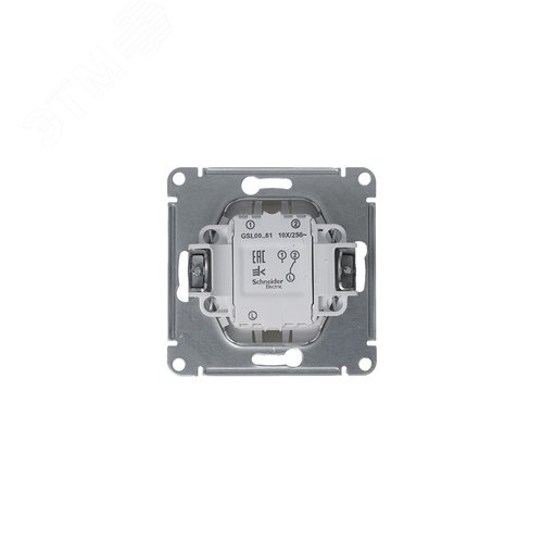 Переключатель GLOSSA GSL001261 1кл, механизм, платина