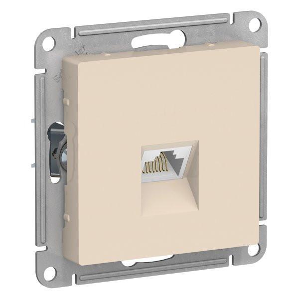 Розетка AtlasDesign ATN000283 RG45, бежевый, механизм