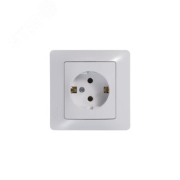 Розетка GLOSSA GSL000143 с/з в рамку белый