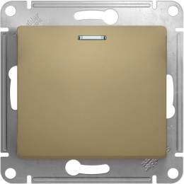 Выключатель GLOSSA GSL000413 1кл с подс., механизм, титан