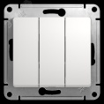 Выключатель GLOSSA GSL000131 3кл, белый