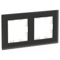 Рамка AtlasDesign ATN331002 2-ая матовое стекло, черный