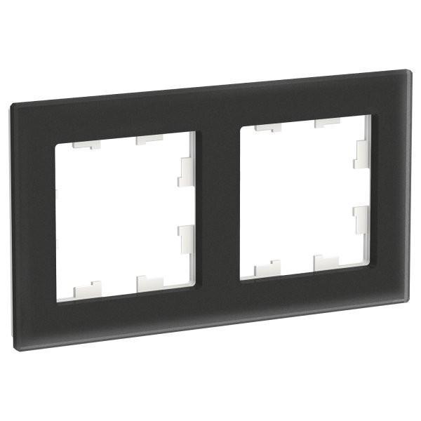 Рамка AtlasDesign ATN331002 2-ая матовое стекло, черный