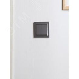 Рамка IEK BRITE 1пост сталь