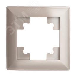 Рамка STEKKER PFR00-7001-02 1-я шампань пластик, серия КАТРИН