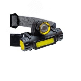 Фонарь КОСМОС KocH103Wlith 3W+COB 3W с зумом налобный