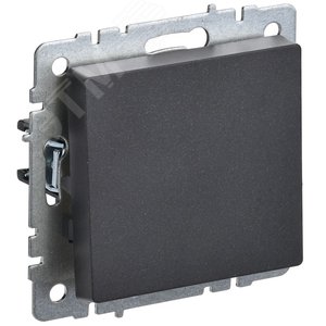 Выключатель IEK BRITE 1кл черный
