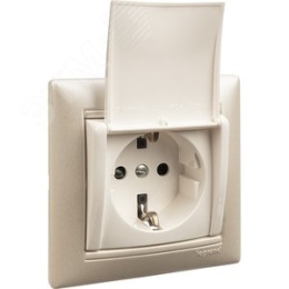 Legrand Valena 774422 Розетка 1к винты с крышкой белая 