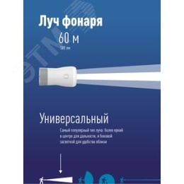 Фонарь Космос KOCAc6017LED 3w+7w аккум. кемпинг