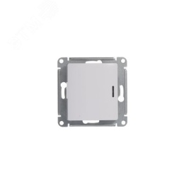Переключатель GLOSSA GSL000163 1кл.с подсветкой в рамку белый
